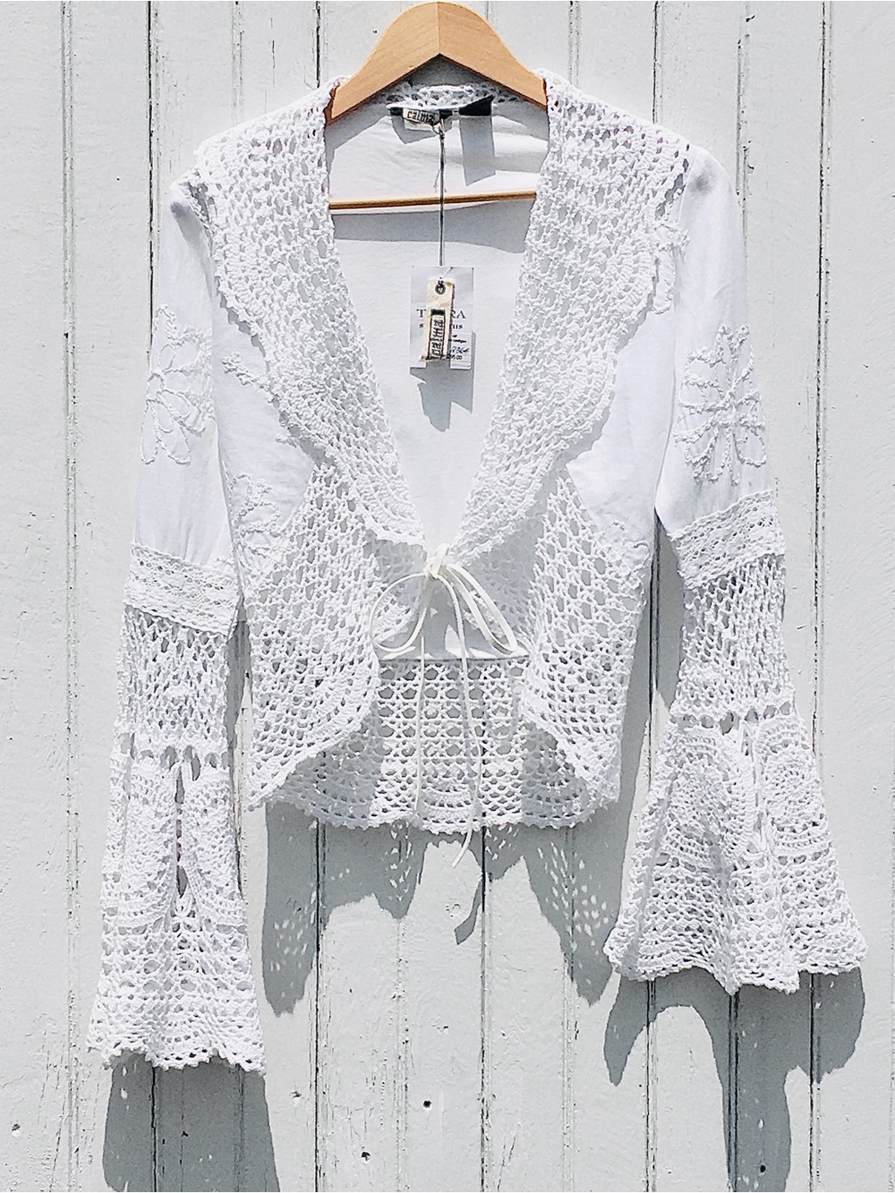CALMA -TERRA ST BARTHS CROCHET CARDIGAN